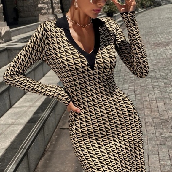 Knit Mix MIDI Dress - Picture 13 of 16